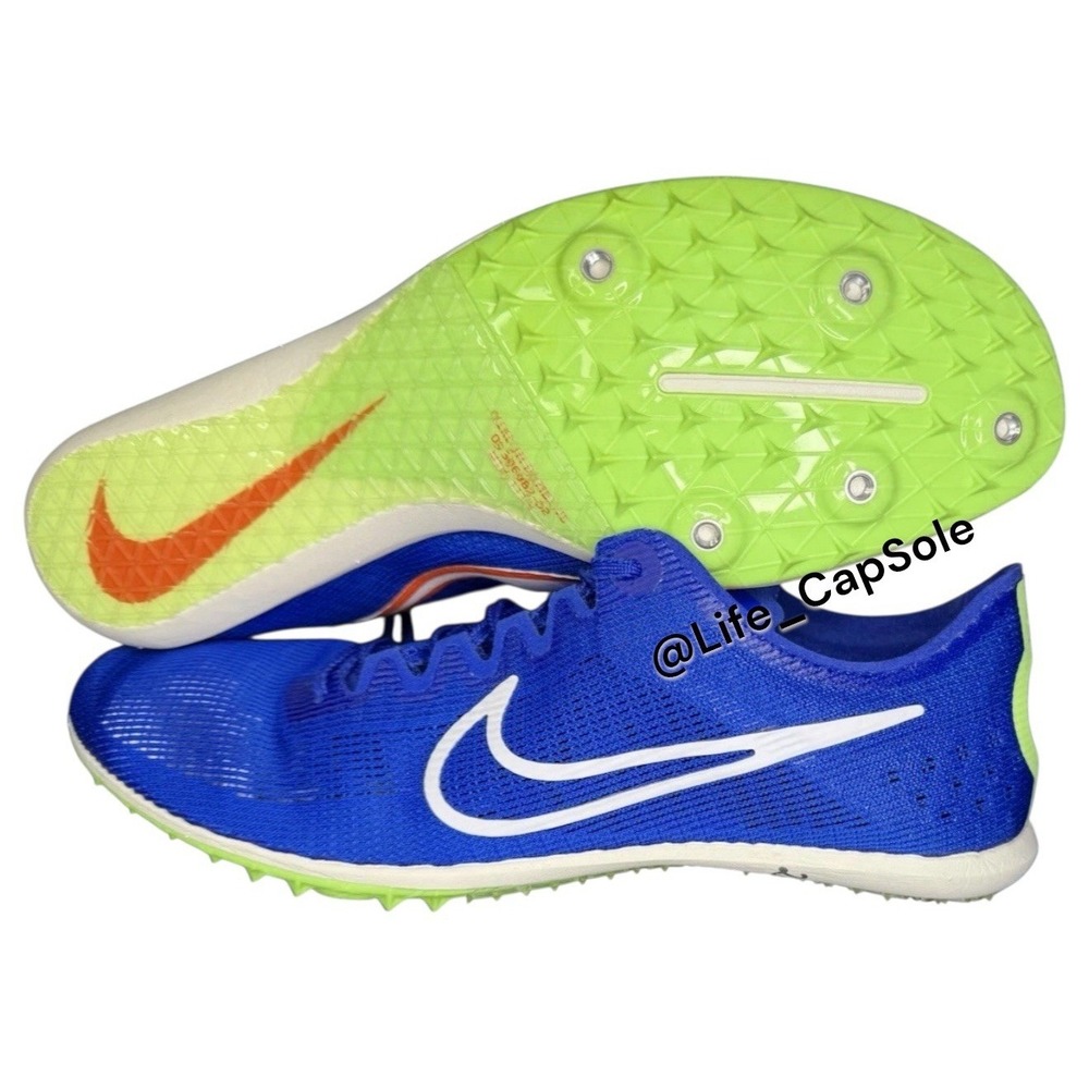 Men's 10 Nike Zoom Mamba 6 Track & Field Racer Blue Spikes DR2733-400 New - Picture 9 of 12